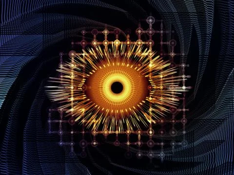 Virtual Visual Information 스톡 일러스트