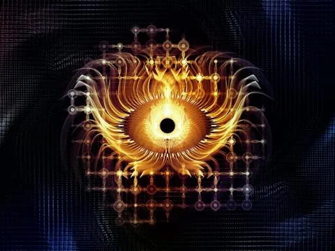 Virtual Visual Information 스톡 일러스트