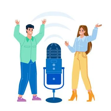 Virtual Voice Assistant Digital Technology Vector Stock Illustration