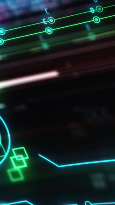 Virtual wall of artificial intelligence infographic data. Stock Footage 277557783