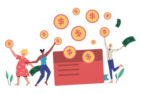 Virtual Wallet Illustration Stockillustratie