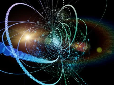 Virtual Wave Particle Stock Illustration