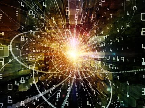 Virtual Wave Particle Stock Illustration