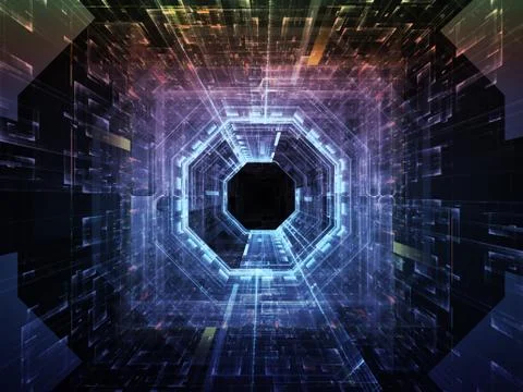 Virtual Ways Illustrazione stock