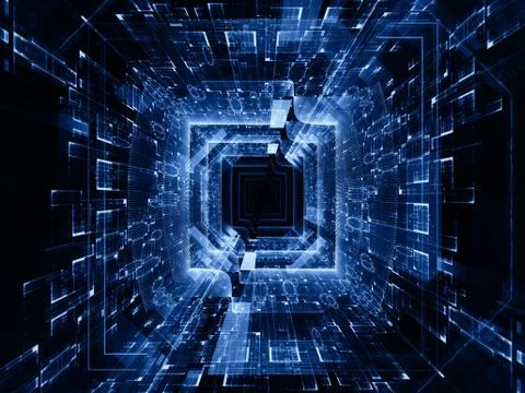 Virtual Ways 스톡 일러스트