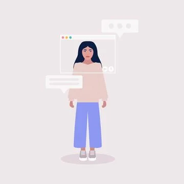 Virtual window frame イラスト素材
