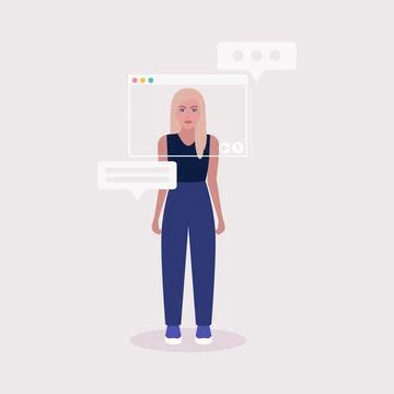 Virtual window frame Stock Illustration