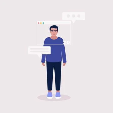 Virtual window frame Stock Illustration