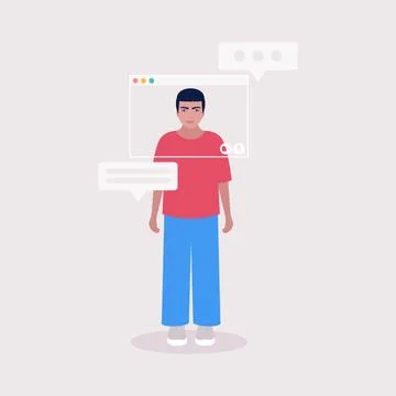 Virtual window frame イラスト素材