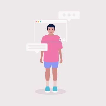 Virtual window frame イラスト素材