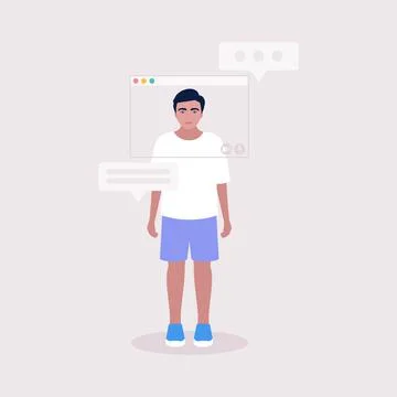 Virtual window frame イラスト素材