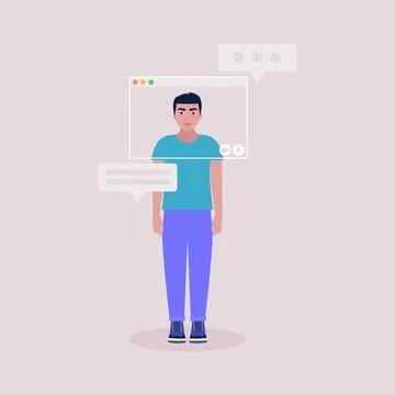 Virtual window frames 스톡 일러스트