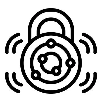 Virtual wireless assistant icon outline vector. Smart help technology Illustrazione stock