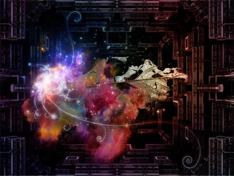 Virtual Within Stock Illustration