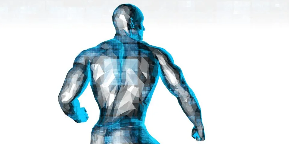 Virtual Workout Stock Illustration