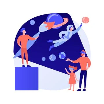 Virtual world development abstract concept vector illustration. Stock-Illustration