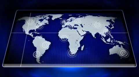 Virtual world map. Stock Footage 27120660