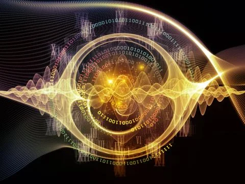 Virtualization of Central Wave Stock Illustration
