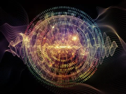 Virtualization of Central Wave Stock Illustration