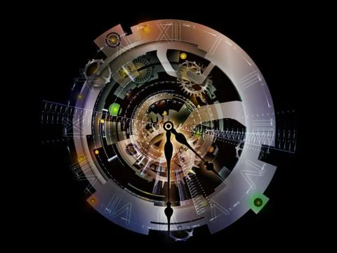Virtualization of Clockwork Stock Illustration