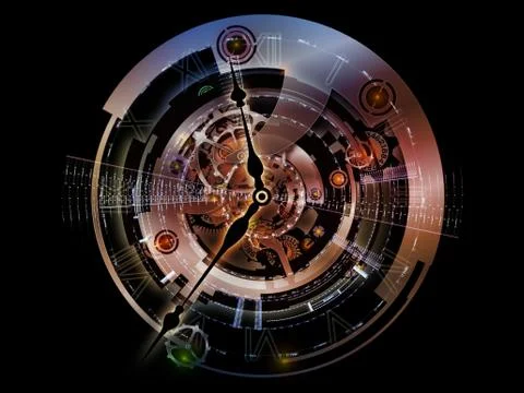Virtualization of Clockwork Stock Illustration