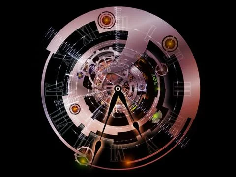Virtualization of Clockwork 스톡 일러스트