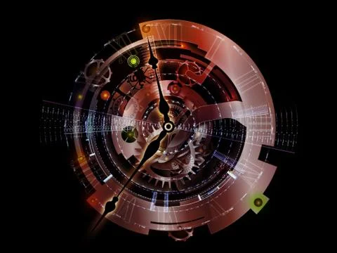 Virtualization of Clockwork Stock-Illustration