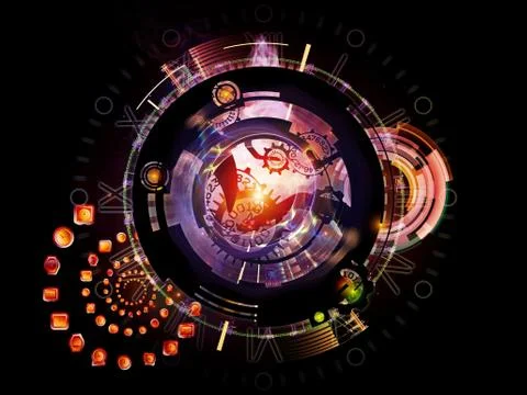 Virtualization of Clockwork 스톡 일러스트