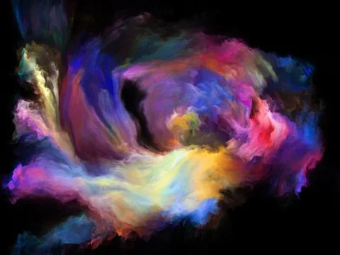Virtualization of Color Motion Stock Illustration