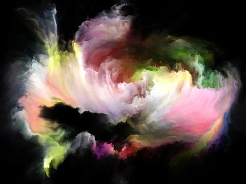 Virtualization of Color Motion Illustrazione stock