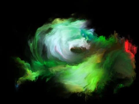 Virtualization of Color Motion Illustrazione stock