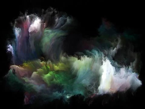 Virtualization of Color Motion Stock Illustration