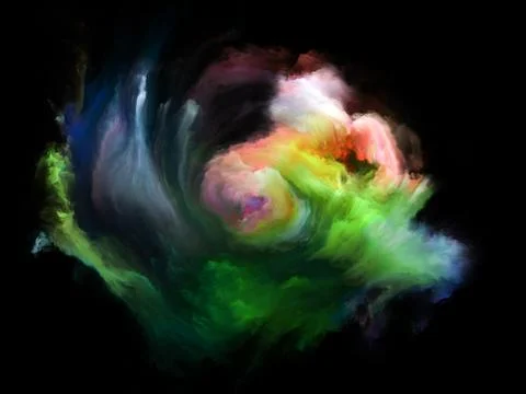 Virtualization of Color Motion Stock Illustration