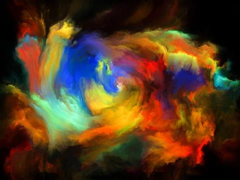Virtualization of Color Motion Stockillustratie