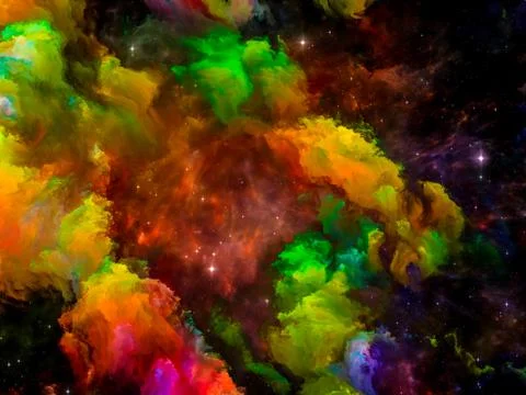 Virtualization of Color Space Stockillustratie