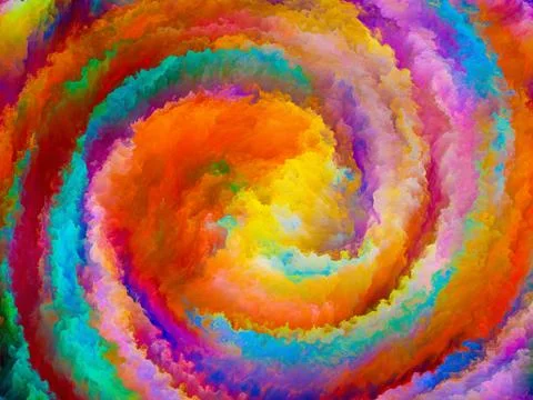 Virtualization of Colors Illustrazione stock