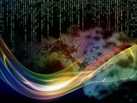 Virtualization of Computing Ilustração Stock