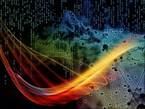 Virtualization of Computing Ilustração Stock