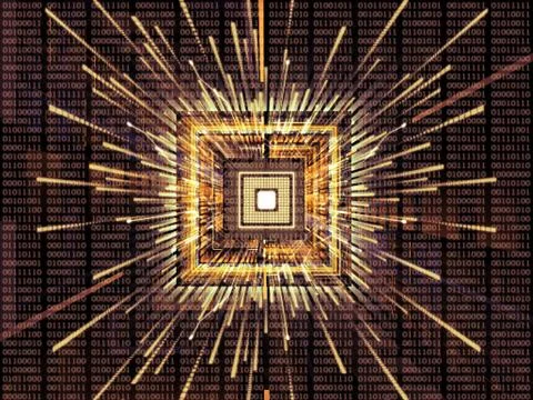 Virtualization of CPU Stockillustratie