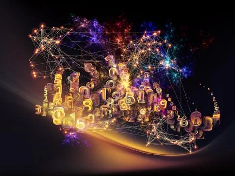 Virtualization of Data Cloud Illustrazione stock