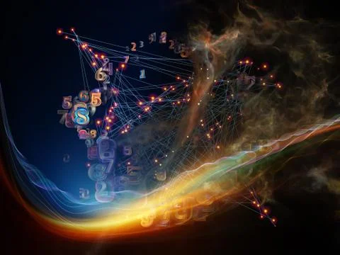 Virtualization of Data Cloud Illustrazione stock