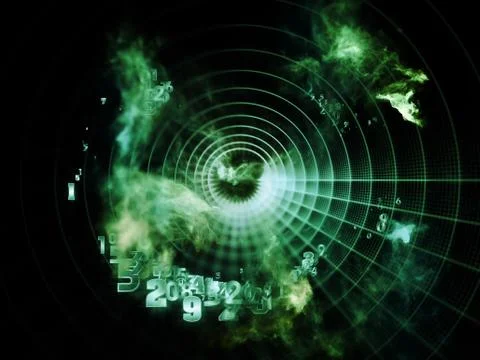 Virtualization of Data Cloud Illustrazione stock