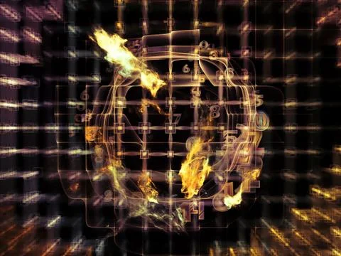 Virtualization of Data Cloud Stock Illustration