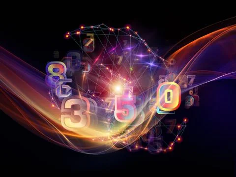 Virtualization of Data Cloud Illustrazione stock