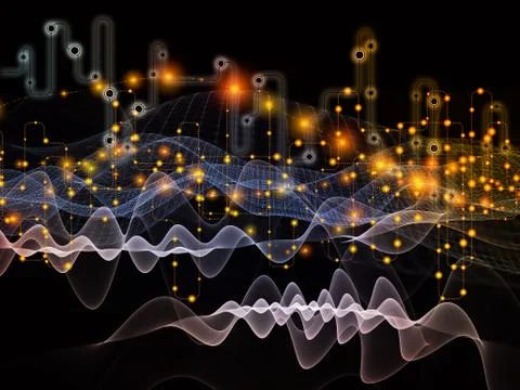 Virtualization of Data Transfers Stock Illustration
