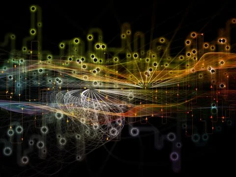 Virtualization of Data Transfers Stock Illustration