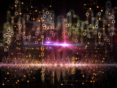 Virtualization of Data Transfers Stock Illustration
