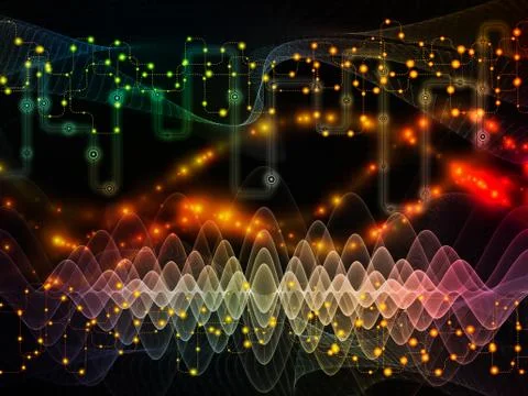 Virtualization of Data Transfers Stock Illustration
