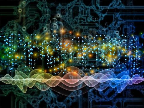 Virtualization of Data Transfers Stock Illustration