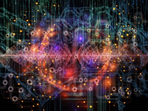 Virtualization of Data Transfers 스톡 일러스트